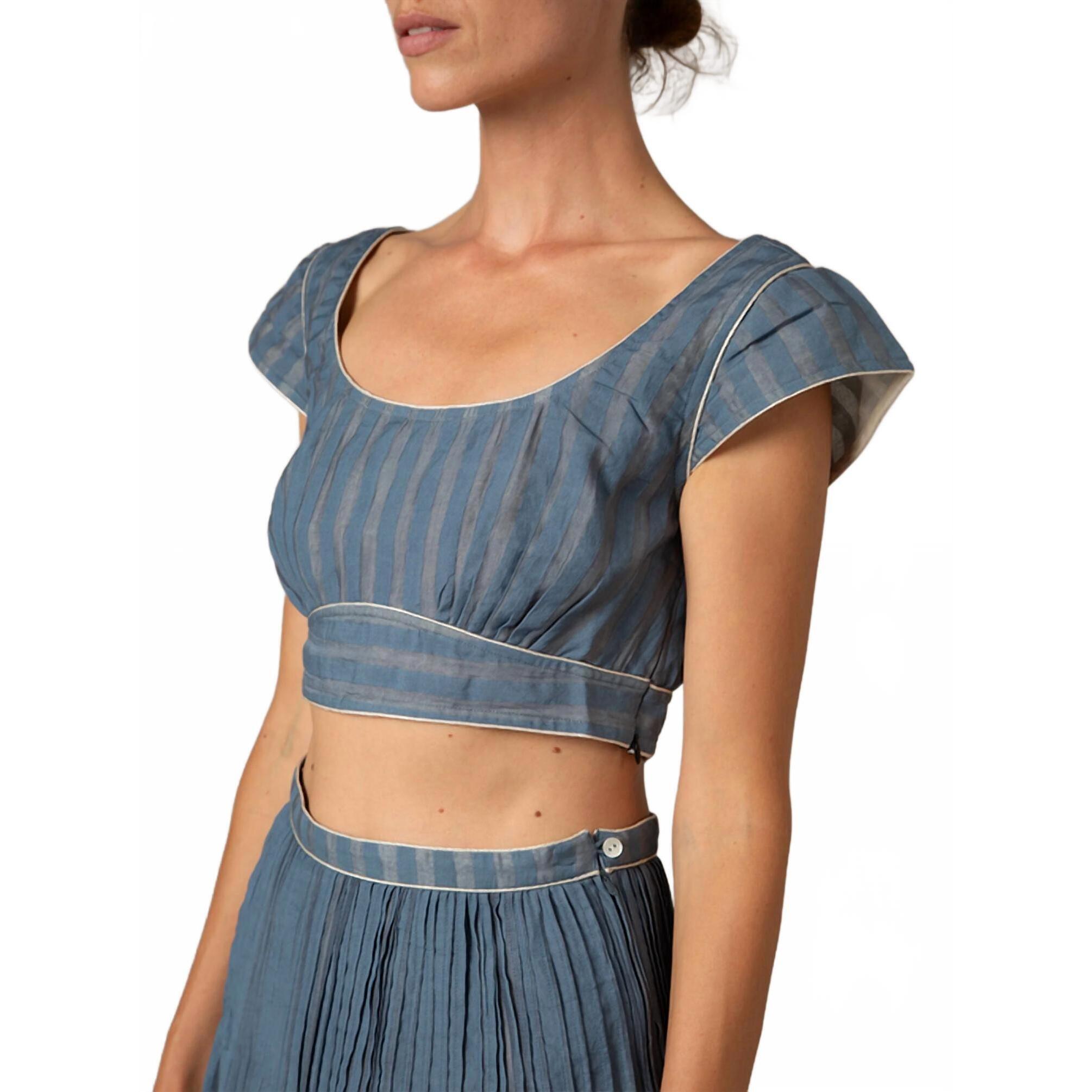 New Thierry Colson Badani Top In Storm Blue